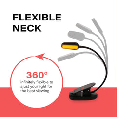 Hooga Amber Clip-On Book Light