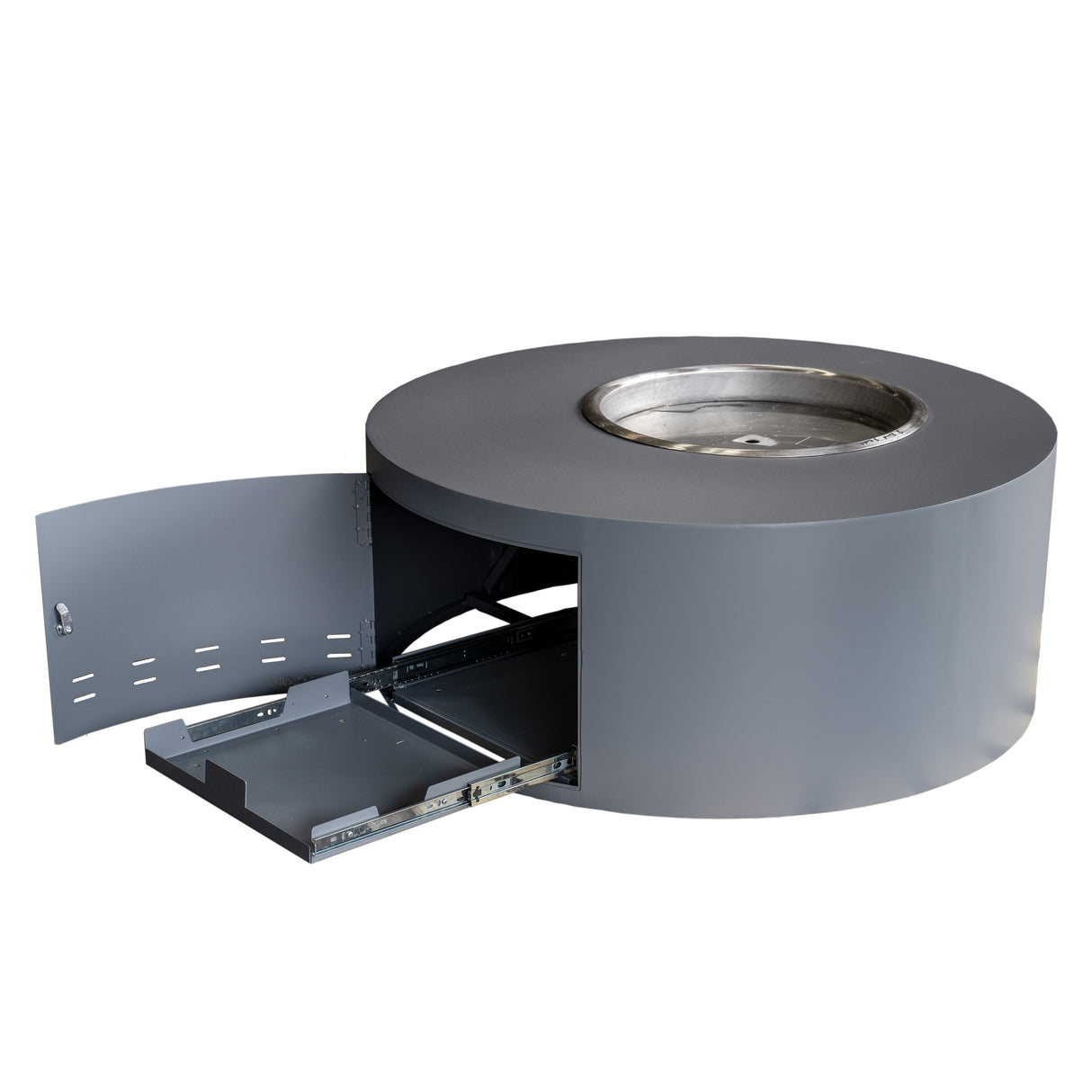 The Outdoor Plus Isla Metal Fire Pit - Low Profile plus Free Cover
