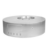 The Outdoor Plus Isla Metal Fire Pit - Low Profile plus Free Cover