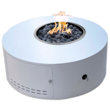 The Outdoor Plus Isla Metal Fire Pit - Low Profile plus Free Cover