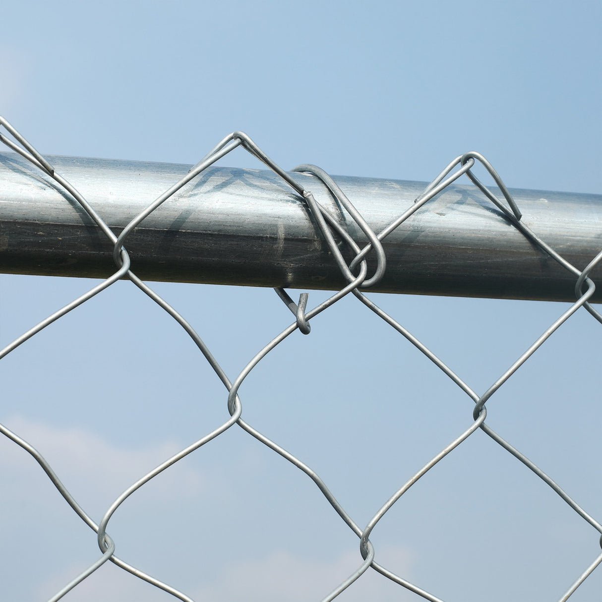 Aleko Galvanized Steel Chain Link Fence - Complete Kit - 5 x 50 Feet - 11.5 AW Gauge