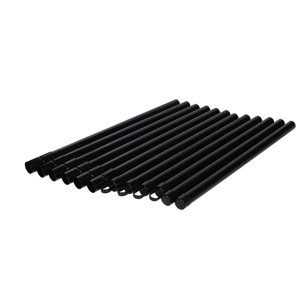 Aleko Galvanized Steel Chain Link Fence – Complete Kit – 6x50 ft. – 9.5 AW Gauge - Black