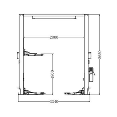 Katool AM120SD 12,000 lbs 2 Post Car Lift Car Lift