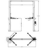Katool KT-M150D 15,000 lbs 2 Post Lift