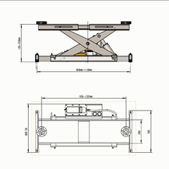 Katool KT-RJ70 7000 lbs. Lifting Capacity Rolling Jack