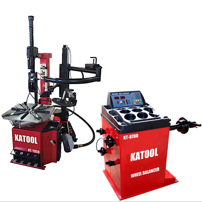 Katool Tire Changer T850 + Wheel Balancer B700 Combo