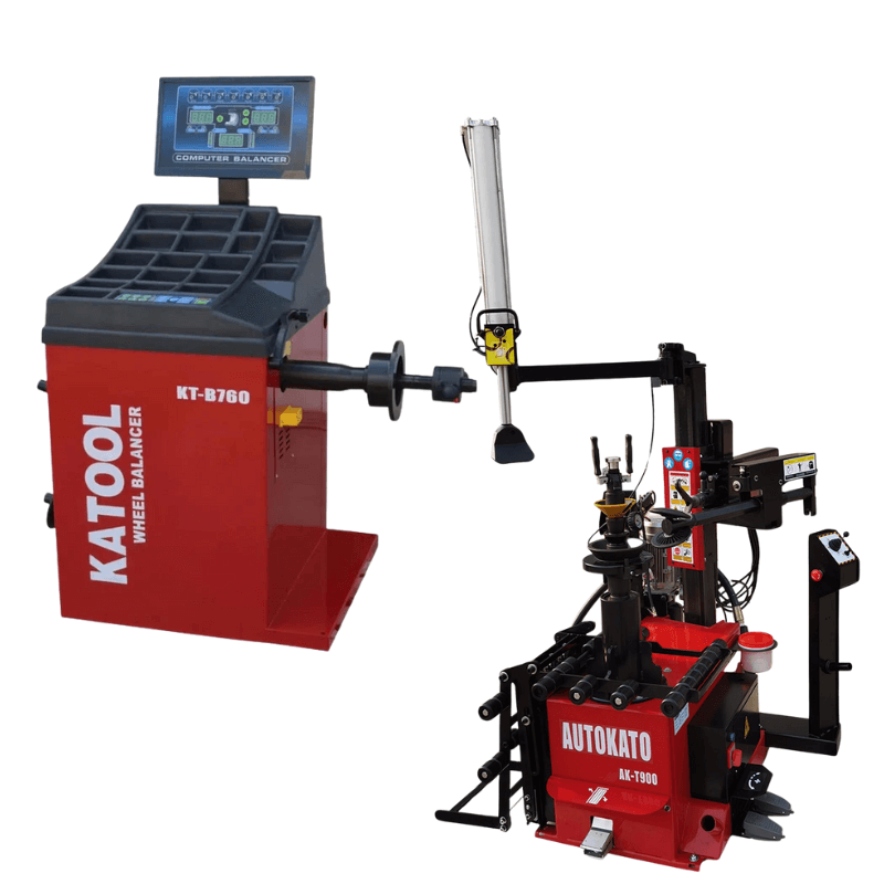 Katool KT-T900 Tire Changer and KT-B760 Wheel Balancer Combo