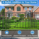 Aleko Steel Fence – Kyiv Style – 8x5 ft.
