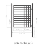 Aleko Steel Pedestrian Gate - Kyiv Style - 5 ft.