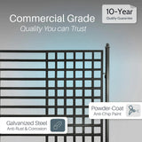 Aleko Steel Dual Swing Driveway Gate - Kyiv Style - 16 x 6 Feet