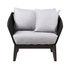 Athos Eucalyptus Rope Outdoor Lounge Chair - Stylish Comfort for Your Home and Garden Retreat