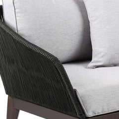 Athos Eucalyptus Rope Outdoor Lounge Chair - Stylish Comfort for Your Home and Garden Retreat