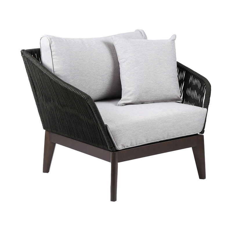 Athos Eucalyptus Rope Outdoor Lounge Chair - Stylish Comfort for Your Home and Garden Retreat
