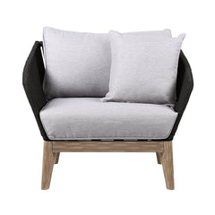 Athos Eucalyptus Rope Outdoor Lounge Chair - Stylish Comfort for Your Home and Garden Retreat