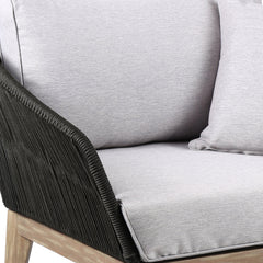 Athos Eucalyptus Rope Outdoor Lounge Chair - Stylish Comfort for Your Home and Garden Retreat