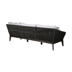 Athos Eucalyptus Rope Outdoor Sofa - Stylish, Durable Seating for Your Patio with Removable Cushions