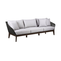 Athos Eucalyptus Rope Outdoor Sofa - Stylish, Durable Seating for Your Patio with Removable Cushions