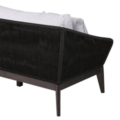 Athos Eucalyptus Rope Outdoor Sofa - Stylish, Durable Seating for Your Patio with Removable Cushions