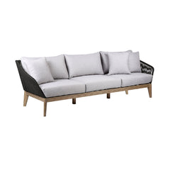 Athos Eucalyptus Rope Outdoor Sofa - Stylish, Durable Seating for Your Patio with Removable Cushions