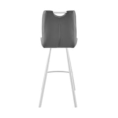 Arizona Modern Faux Leather Barstool with Footrest - Stylish Comfort for Your Home Decor!