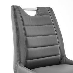 Arizona Modern Faux Leather Barstool with Footrest - Stylish Comfort for Your Home Decor!