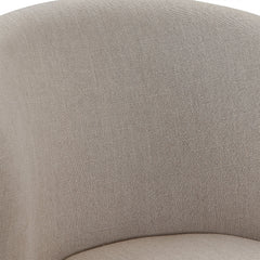Brandy 30" Bar Height Swivel Stool in Tan Fabric with Espresso Wood Finish - Modern Comfort & Style