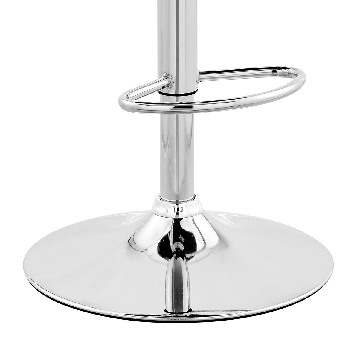 Benson Adjustable Faux Leather Bar Stool with 360-Degree Swivel and Ergonomic Comfort Design
