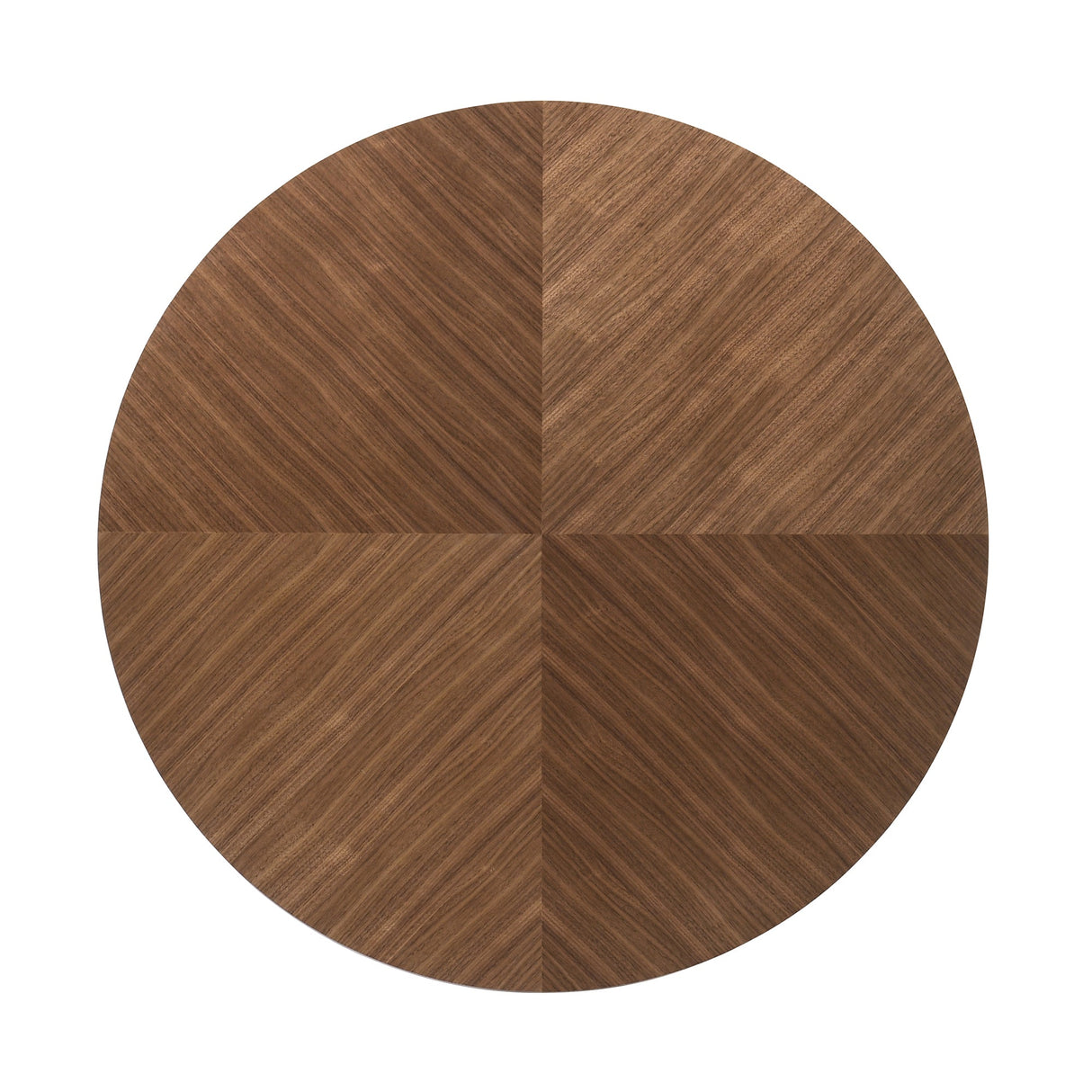 Cosmo Modern Walnut Veneer Coffee Table with Black Metal Base - Stylish, Durable, Easy-Clean Design