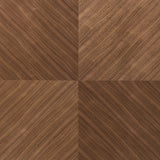 Cosmo Modern Walnut Veneer Coffee Table with Black Metal Base - Stylish, Durable, Easy-Clean Design