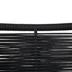 Clip Modern Steel and Woven Rope Outdoor Dining Chair Set of 2 - Comfortable and Stylish Addition