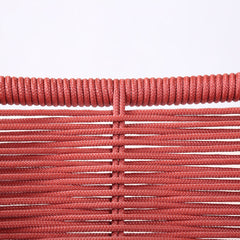 Clip Modern Steel and Woven Rope Outdoor Dining Chair Set of 2 - Comfortable and Stylish Addition