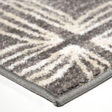 Daisy Contemporary Geometric Area Rug - Easy Clean Polypropylene, Stain Resistant, Stylish Design