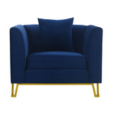 Everest Modern Fabric Chair with Plush Foam Cushions, Stylish Design, and No Assembly Required