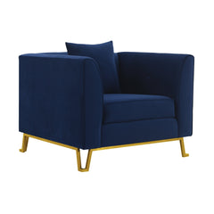 Everest Modern Fabric Chair with Plush Foam Cushions, Stylish Design, and No Assembly Required