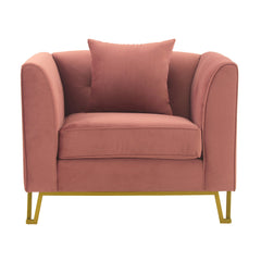Everest Modern Fabric Chair with Plush Foam Cushions, Stylish Design, and No Assembly Required