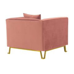 Everest Modern Fabric Chair with Plush Foam Cushions, Stylish Design, and No Assembly Required