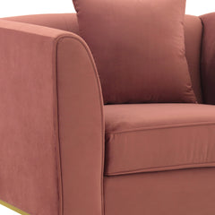 Everest Modern Fabric Chair with Plush Foam Cushions, Stylish Design, and No Assembly Required