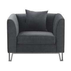 Everest Modern Fabric Chair with Plush Foam Cushions, Stylish Design, and No Assembly Required