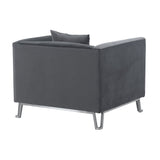 Everest Modern Fabric Chair with Plush Foam Cushions, Stylish Design, and No Assembly Required