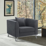 Everest Modern Fabric Chair with Plush Foam Cushions, Stylish Design, and No Assembly Required