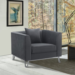 Everest Modern Fabric Chair with Plush Foam Cushions, Stylish Design, and No Assembly Required