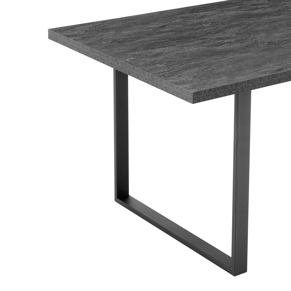 Fenton Contemporary Dining Table - Stylish Melamine Top with Sturdy Steel Frame for Modern Homes