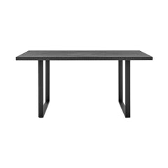 Fenton Contemporary Dining Table - Stylish Melamine Top with Sturdy Steel Frame for Modern Homes