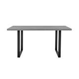 Fenton Contemporary Dining Table - Stylish Melamine Top with Sturdy Steel Frame for Modern Homes