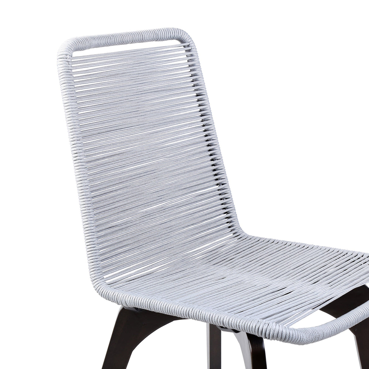 Island Eucalyptus Wood Outdoor Dining Chair Set of 2 - Stylish Comfort with UV Resistant Weave