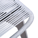 Island Eucalyptus Wood Outdoor Dining Chair Set of 2 - Stylish Comfort with UV Resistant Weave