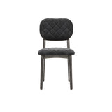 Katelyn Acacia Dining Chair Set of 2 - Stylish Upholstered Chairs with Tundra Gray Finish for Home