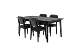 Katelyn Acacia Dining Chair Set of 2 - Stylish Upholstered Chairs with Tundra Gray Finish for Home