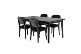 Katelyn Acacia Dining Chair Set of 2 - Stylish Upholstered Chairs with Tundra Gray Finish for Home