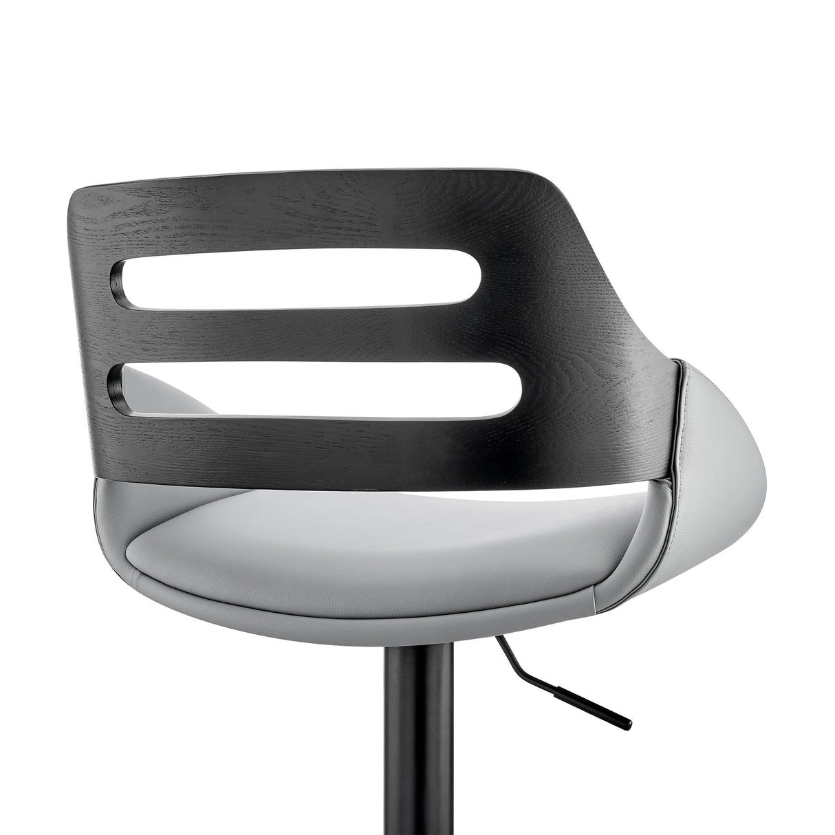 Karter Adjustable Faux Leather Bar Stool with 360-Degree Swivel and Comfort Design for Home Use